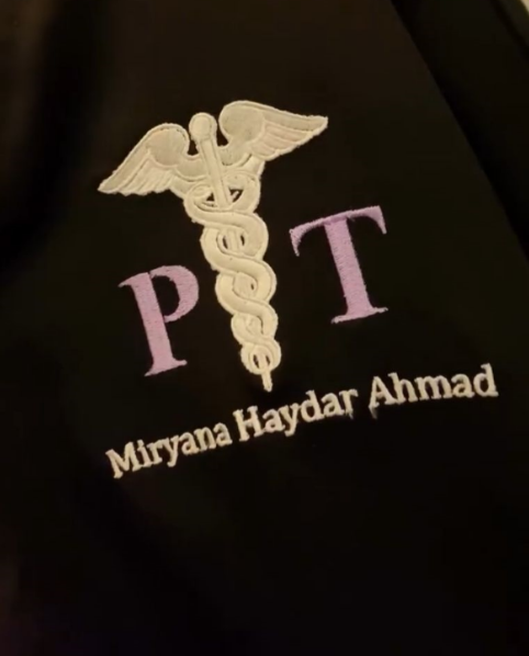 Physical therapy Scrub Embroidery