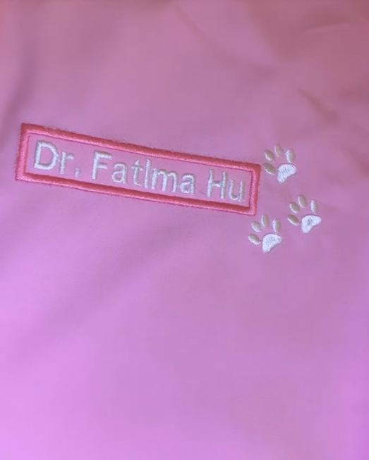 Paw Print Scrub Embroidery