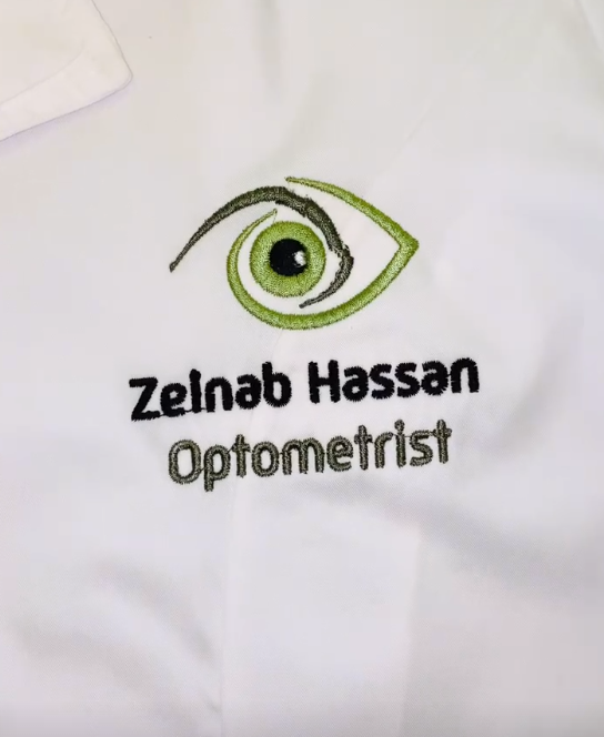 Optometrist Scrub Embroidery