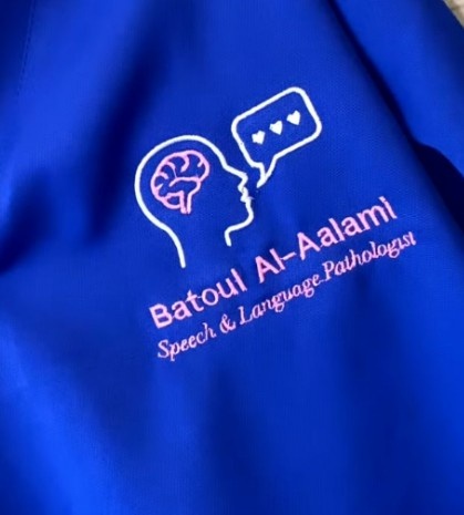 Speech and Language Pathologist SLP Scrub Embroidery